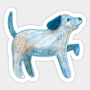 Walking Dog Sticker